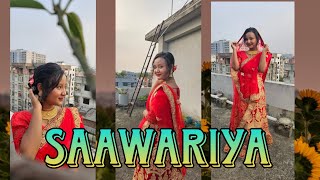 saawariya  dance cover by papri  Navaratri🪔 special [upl. by Ogram913]