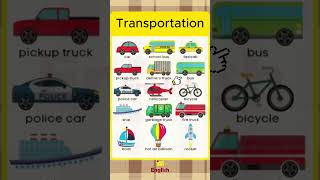 Transportation  Vận tải transportation vantai  tienganh english vocabulary learnenglish [upl. by Akemyt]