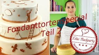 Fondanttortenspecial Teil 2  Biskuit backen  hell  dunkel  Baue deine eigene Fondanttorte [upl. by Eirojam]