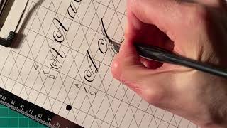 Copperplate Practice Aa [upl. by Roddy]