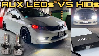 AUX Leds installation  55 Watt AUX Leds Vs 150 Watt Hids [upl. by Steinway]