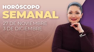 HORÓSCOPO SEMANAL  27 DE NOVIEMBRE AL 3 DE DICIEMBRE  KATIUSKA ROMERO [upl. by Scuram]