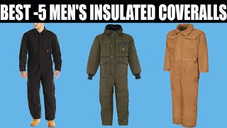 BEST5 MENS INSULATED COVERALLS  YOU CAN BUY ON AMAZON [upl. by Ahsauqram]