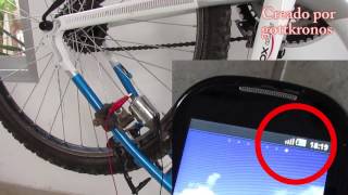 Cargador para celular con bicicleta  Cellphone charger with bicycle [upl. by Nuahsyd810]