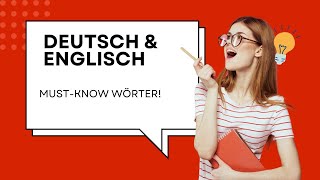 Wichtige Alltagswörter auf Deutsch und Englisch lernen Learn Important Everyday Words [upl. by Anhaj]