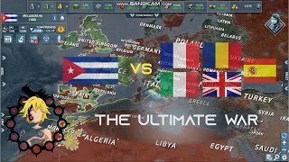 How to beat a coalition with the strongest naval fleet in conflict of nations WW3  Cuba VS Europe [upl. by Bazar15]