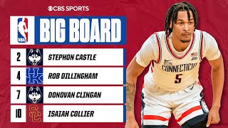 2024 NBA Draft BIG BOARD Donovan Clingan amp Stephon Castle In TOP 10 I CBS Sports [upl. by Neelear]