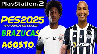 NOVO PES2025 NO PLAYSTATION 2 Ps2 aethersx2 pcsx2 Opl [upl. by Hallagan]