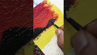 Painting a canvas paper part 1 sunset [upl. by Forkey735]