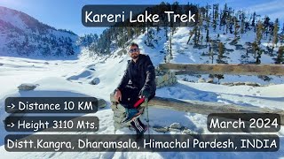 Kareri Lake Trek Distt Kangra Dharamsala Himachal Pradesh India Punjab [upl. by Ardin]