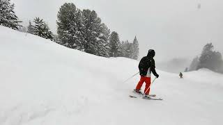 Flaine Jan 2023 Piste Topaze [upl. by Eilyak]