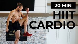 20 Minute No Equipment HIIT Cardio Workout at Home [upl. by Wilma307]