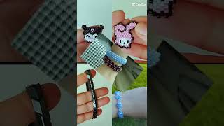 🤩aksesuar diy bileklik handmade jewerly elemeği kristal boncuklu miyuki kuromi melody [upl. by Nolyarg595]