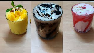 Milkshake recipe in tamil Chocolate milkshakeJam milkshake Mango milkshake 3 type of milkshake [upl. by Oleg]