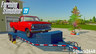 Buying Christmas Tree amp BARN FIND Classic Truck  Xbox  FS22 Homeowner [upl. by Sedlik249]