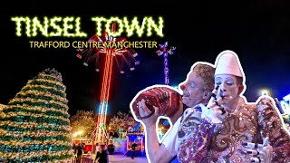 TINSEL TOWN 2023 CHRISTMAS FUNFAIR  MANCHESTER TRAFFORD CENTRE  VLOG FEATURING SNOW SNORM 3 [upl. by Aremat]