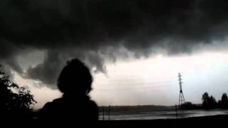 20100808 Storm at Hietsu Beach Helsinki Finland [upl. by Dualc]