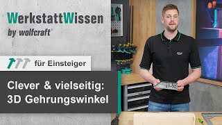 Clever amp vielseitig 3DGehrungswinkel  WerkstattWissen  wolfcraft [upl. by Davis]