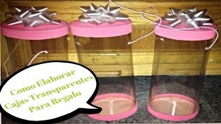 Como Hacer Cajas Transparentes Para Regalo [upl. by Evie]