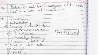 Concept of biosystematics taxonomy msc zoology 1st sem notes [upl. by Melva]