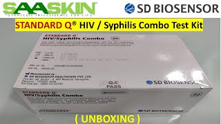 Standard Q HIV  Syphilis Combo Test Kit  UNBOXING  SD Biosensor [upl. by Eibmab38]