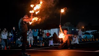 Batumi festival – Taiwan Fire Dance Show [upl. by Mendie]