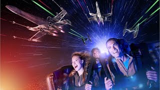 2019 Hyper Space Mountain coaster w Inversions  Disneyland Paris  Wide Angle Low Light POV [upl. by Wertz]