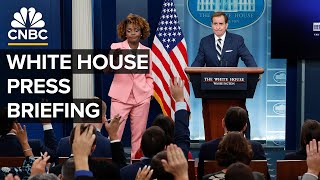 White House press secretary Karine JeanPierre and NSCs John Kirby hold a briefing — 782024 [upl. by Rubia]