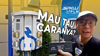 BUAT YANG MAU JARAK JAUH BEGINI CARA CHARGING MOTOR LISTRIK [upl. by Sothena]