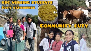 community duty day 2 vlog bscnursing 😱😪😪tired communityhealthnursing postings duty nursing [upl. by Thurlow]