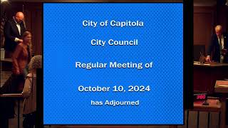 Capitola Planning Commission 10102024 [upl. by Tterag]