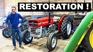 The Classic Tractor Workshop For My Classic MASSEY FERGUSON 135 Restoration [upl. by Gnav]