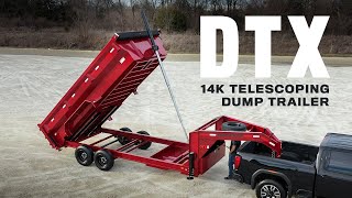 DTX  14K Telescoping Dump Trailer  MAXXD 2023 [upl. by Brightman]