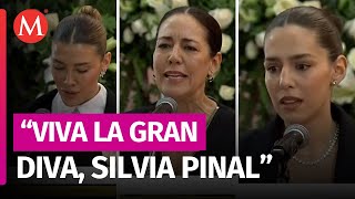 Stephanie y Michelle Salas dedican emotivo mensaje a Silvia Pinal en Bellas Artes [upl. by Ytnom]