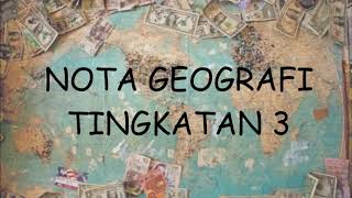 Nota Ringkas dan Padat Geografi Tingkatan 3 Bab 7 Kegiatan Ekonomi di Malaysia [upl. by Aland]