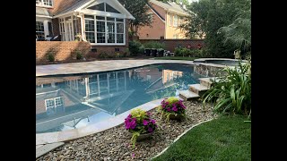 Waxhaw NC Sealing Travertine Deck  Durable Non Slip Application [upl. by Georgie]