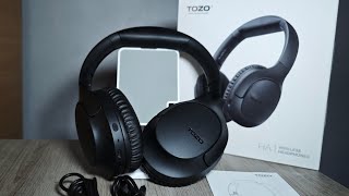 Tozo HA1 Wireless Bluetooth ANC Headphones Review [upl. by Htidra]