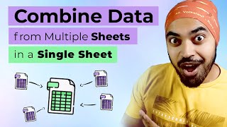 Combine Data from Multiple Sheets in a Single Sheet [upl. by Berglund]