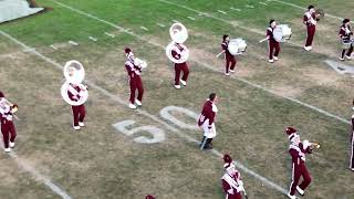 4K aerial Urbana HS Hillclimber Band  2024 Graham Band Festival [upl. by Nobie]