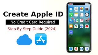 How to Create a New Apple ID on iPhone 2024  FREE iCloudAppstore Account Without Credit Card [upl. by Ellerrad]