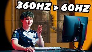 Can pros hit their shots with 60Hz 🤔 ZOWIE x BLAST Hz Challenge [upl. by Stickney]