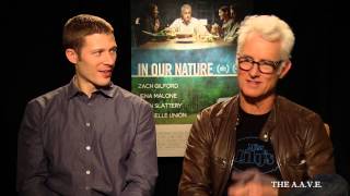 Zach Gilford amp John Slattery interview for IN OUR NATURE [upl. by Gitlow552]