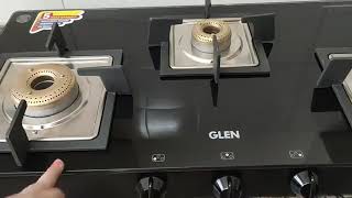 Glen 3 Burner  LPG Glass Gas Stove Unboxing  High Flame Brass Burner [upl. by Biddie]