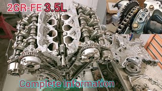 2GR 35L V6 Engine Timing Chain Marks Setting Camshaft position Of Toyota CamryAurionAvalon [upl. by Ettenwad210]