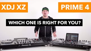 Pioneer XDJ XZ vs Denon Prime 4  Which one is right for you [upl. by Enitsirhk571]