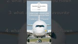 Questions for the avgeeks aviation avgeek [upl. by Olympias]