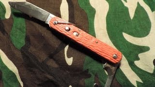 Restoring a Vintage Schrade Pilot Auto Knife  JWs BulletsNBlades [upl. by Nnylsaj]