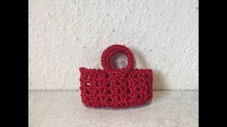 Tuto sac bonbonnière au crochet spécial gaucher [upl. by Ettenhoj737]