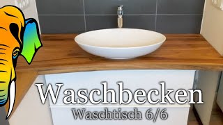 Umbau des Unterschranks  Waschbecken mit Raumsparsiphon  Waschtisch  Teil 6 [upl. by Arinayed]