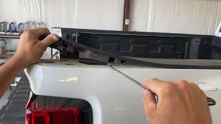 How to remove bed cap without breaking tabs Chevy GMC [upl. by Ilellan]